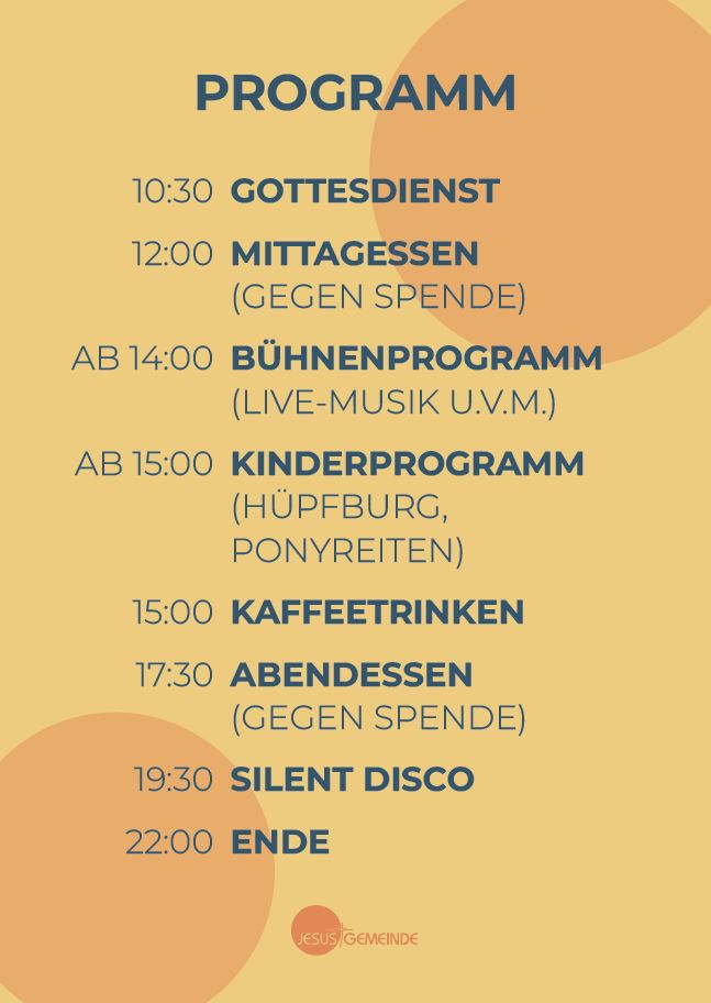 Sommerfest-Programm